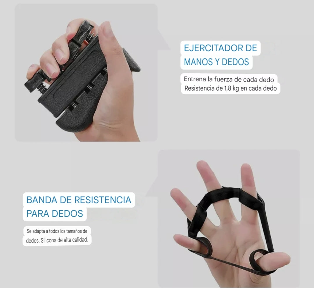 ™/ Kit Ejercitador Hand Grip Mano, Antebrazos X5 piezas